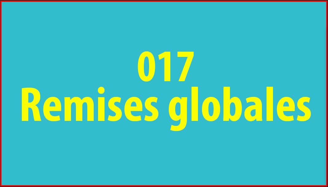 Remises globales